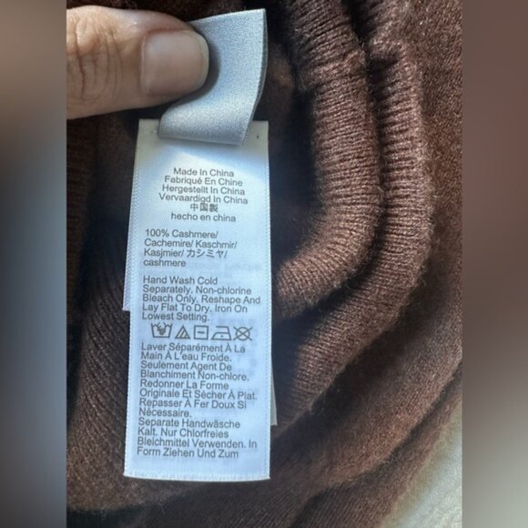 J.Crew Cashmere classic fit crewneck sweater size S color  HTHR HAZELNUT - Picture 7 of 10
